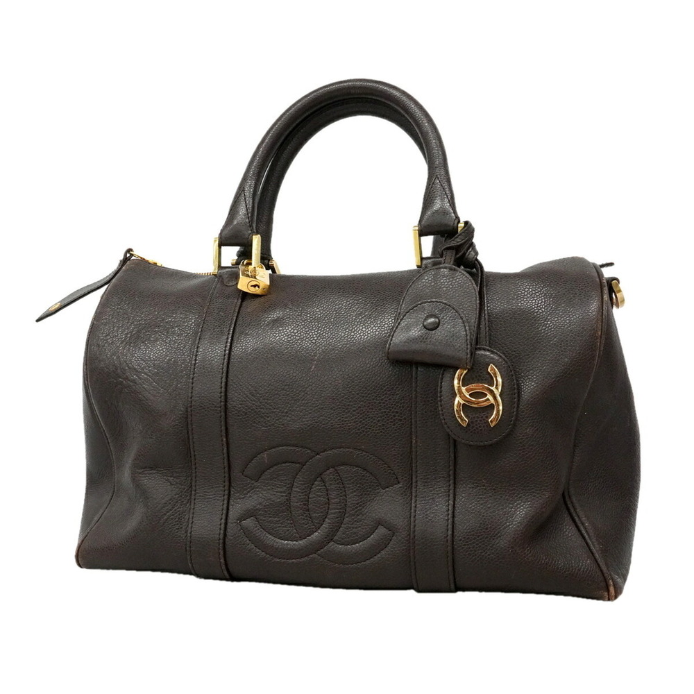 Chanel Bag - Boston Bag, Caviar Leather, Brown, Women's